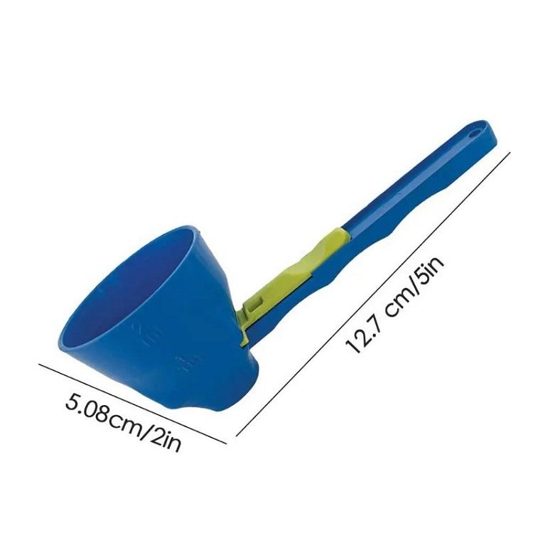 No Spill Sliding Measuring Scoop Funnel