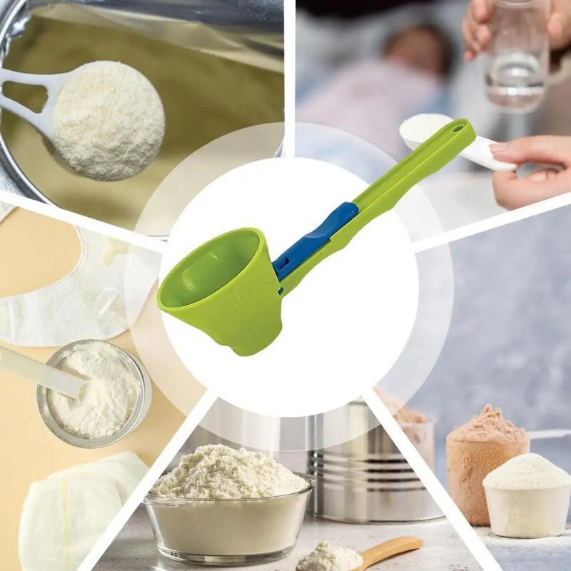 No Spill Sliding Measuring Scoop Funnel